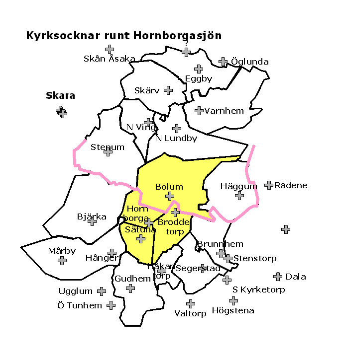 Bjellum, Bjllum, Bolum, Broddetorp, Stuna och Hornborga socknar vid Hornborgasjn